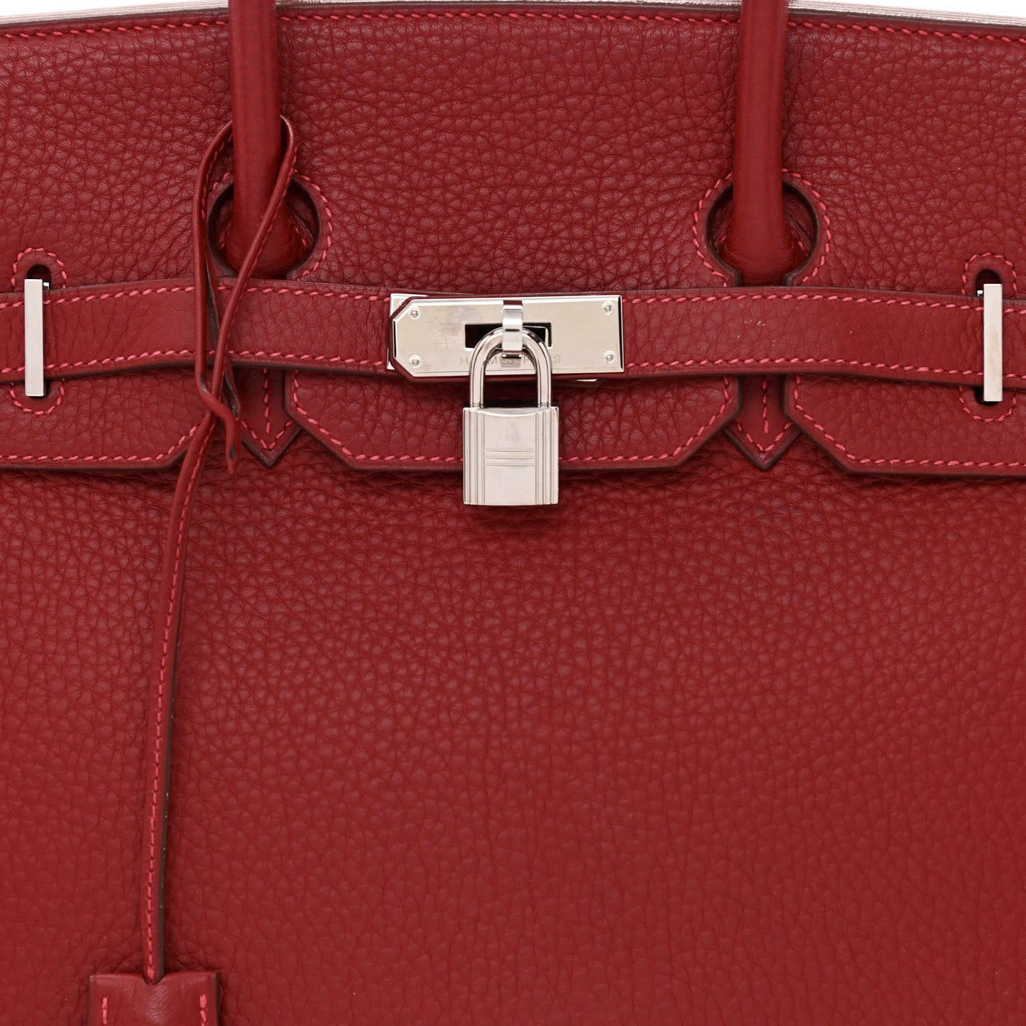 Taurillon Clemence Birkin 35 Rouge Vif