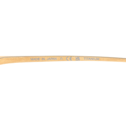 Chanel Titanium Polarized Rimless Square Sunglasses 4271-T Gold Black 6 of 8