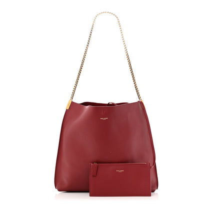 Saint Laurent Calfskin Medium Suzanne Hobo Black 1 of 14