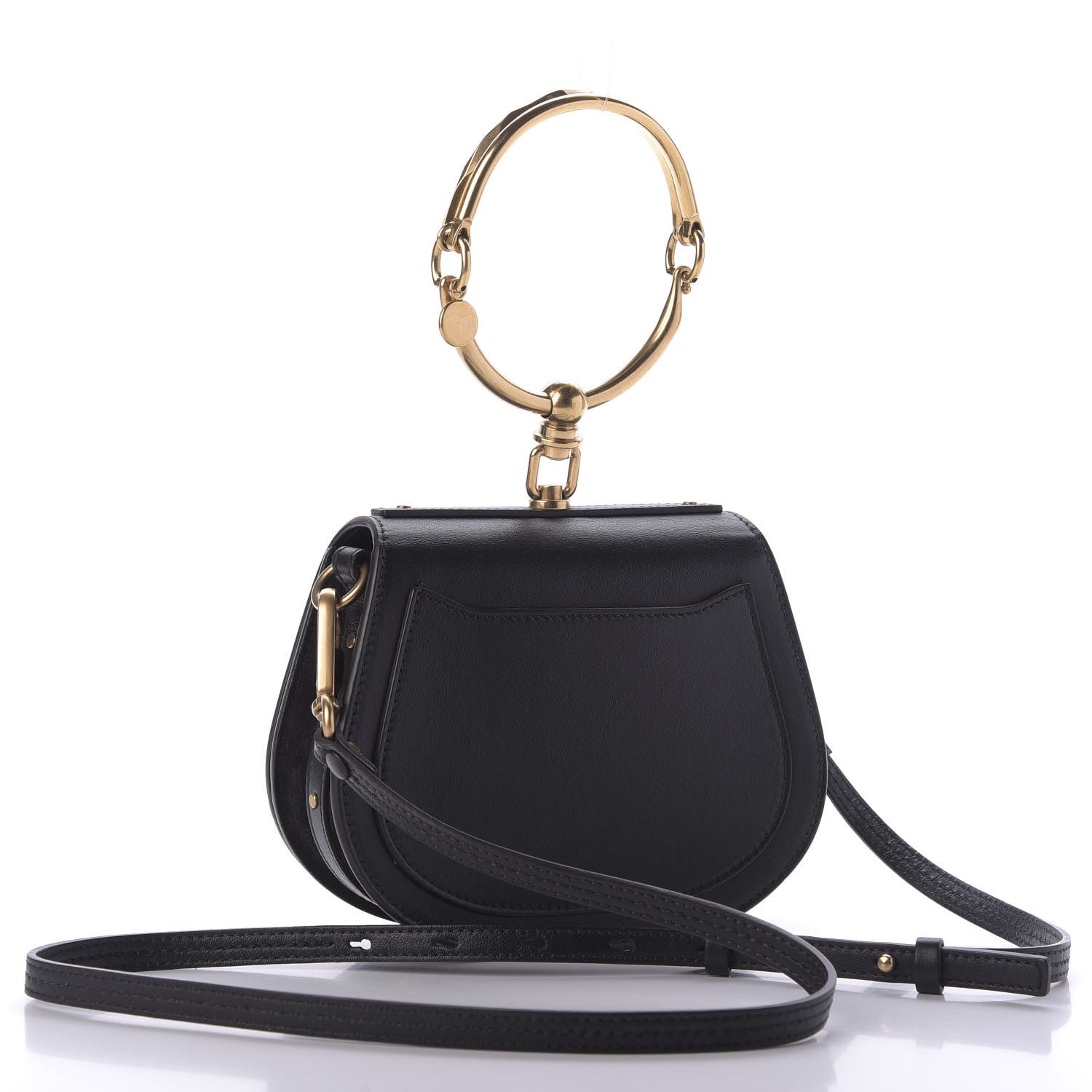 Chloe Calfskin Small Nile Bracelet Bag Black 3 of 8