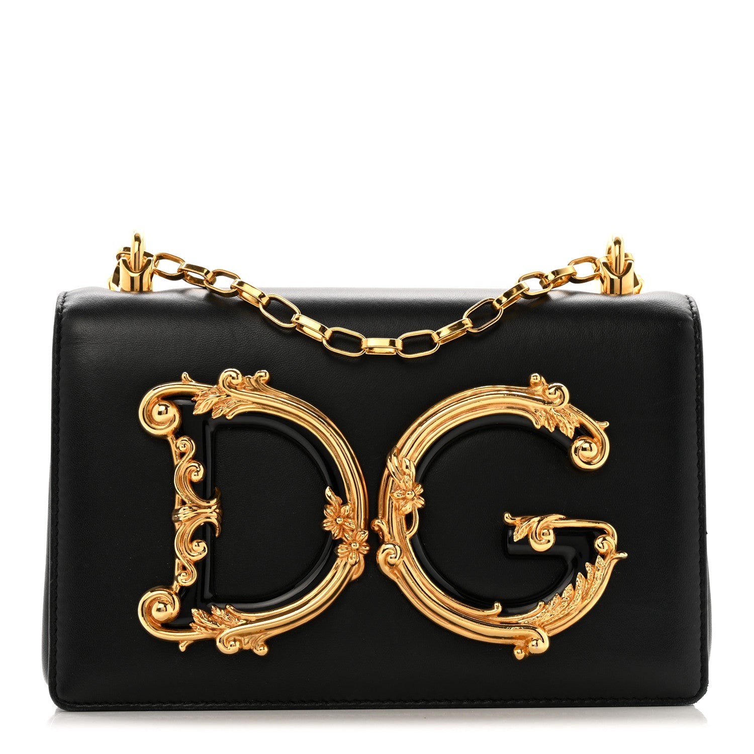 Dolce & Gabbana Nappa DG Girls Shoulder Bag Black 1 of 13