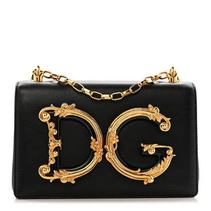 Dolce & Gabbana Nappa DG Girls Shoulder Bag Black 1 of 13