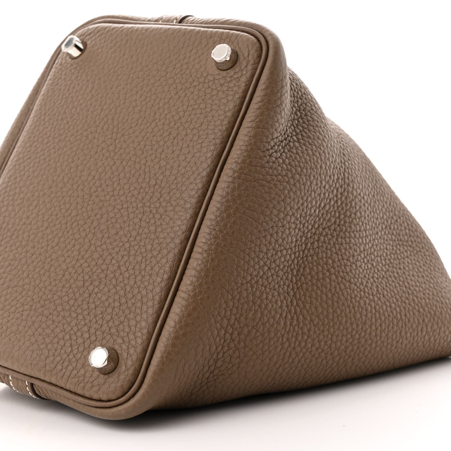 Hermes Taurillon Clemence Picotin Lock 18 PM Etoupe 10 of 11