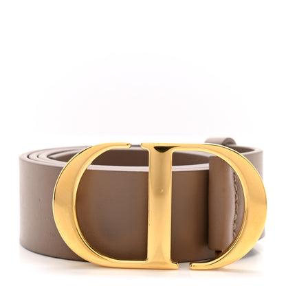 Christian Dior Calfskin 30 Montaigne 35mm Belt 80 Warm Taupe 1 of 7
