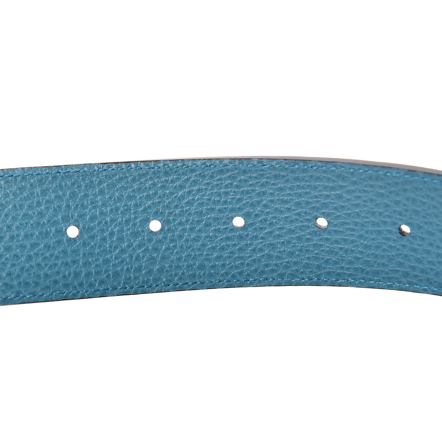 Dollar Calfskin 1973 Reversible Belt 100 40 Black Deep Cobalt