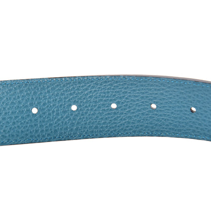 Gucci Dollar Calfskin 1973 Reversible Belt 100 40 Black Deep Cobalt 4 of 7