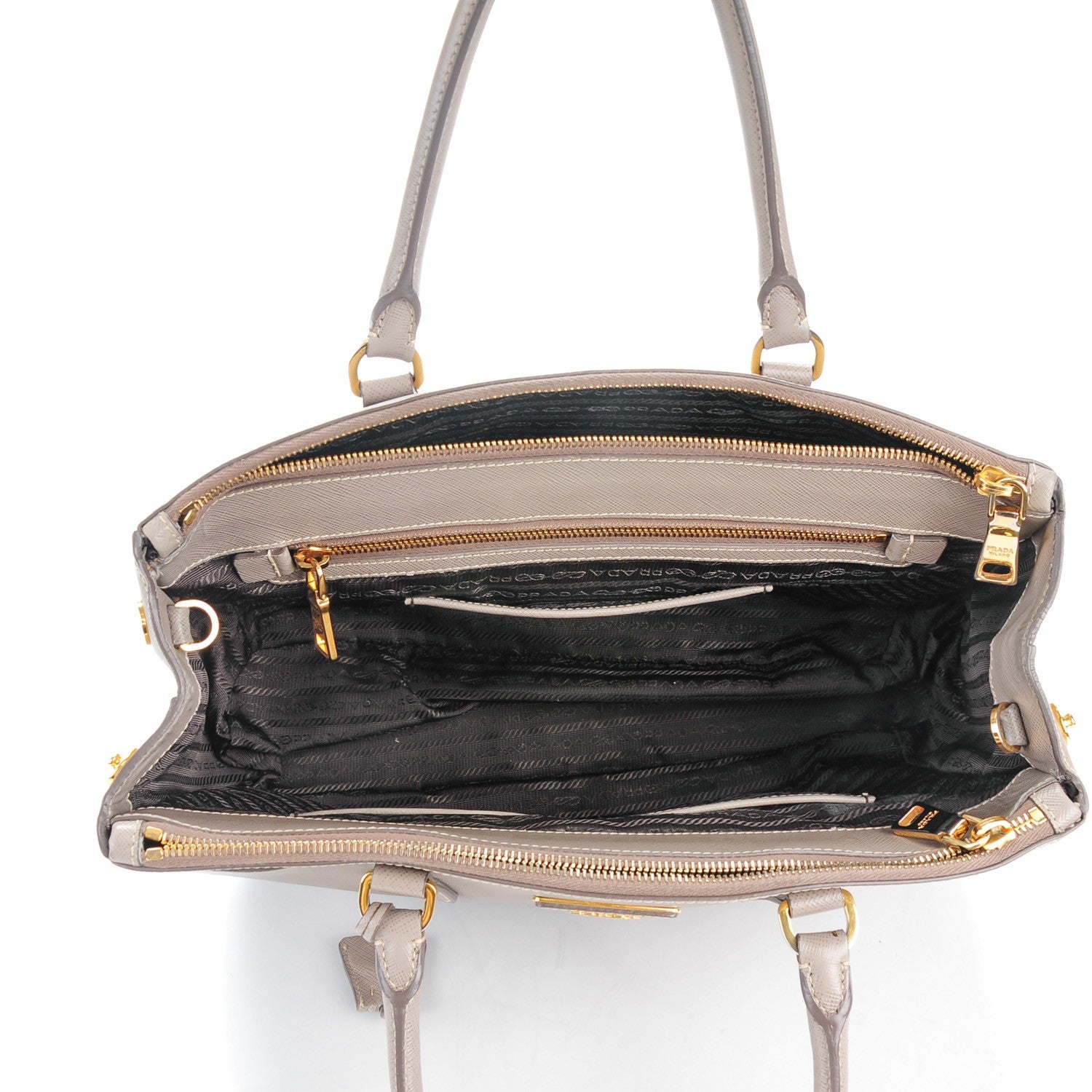 Prada Saffiano Medium Galleria Double Zip Tote Argilla 5 of 12
