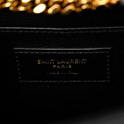 Saint Laurent Grain De Poudre Small Monogram Kate Satchel Black 6 of 9