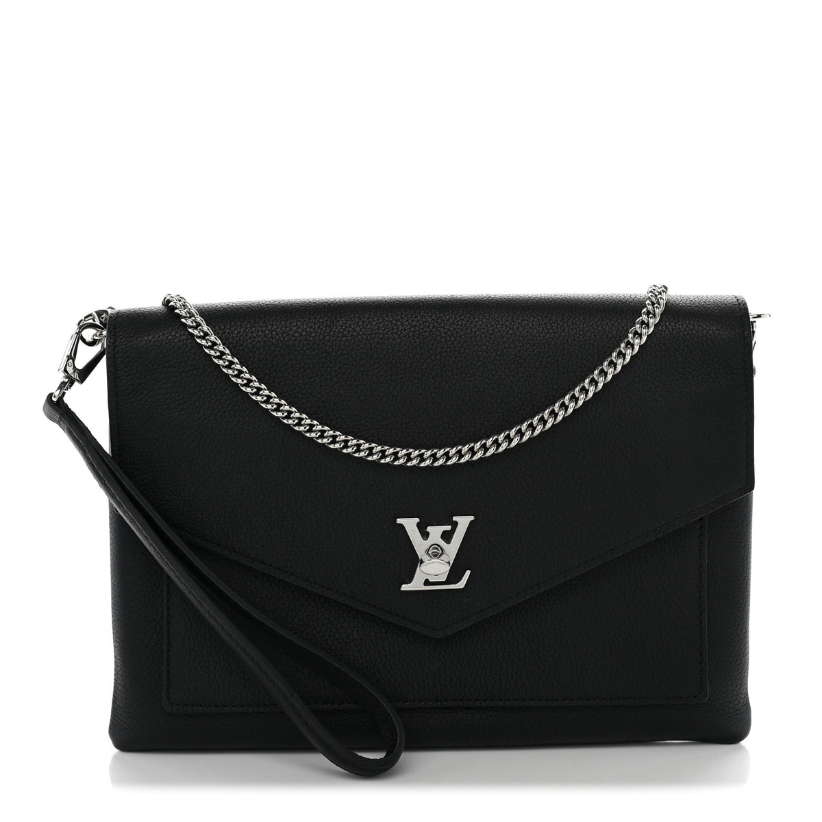 Soft Calfskin My Lockme Pochette Black