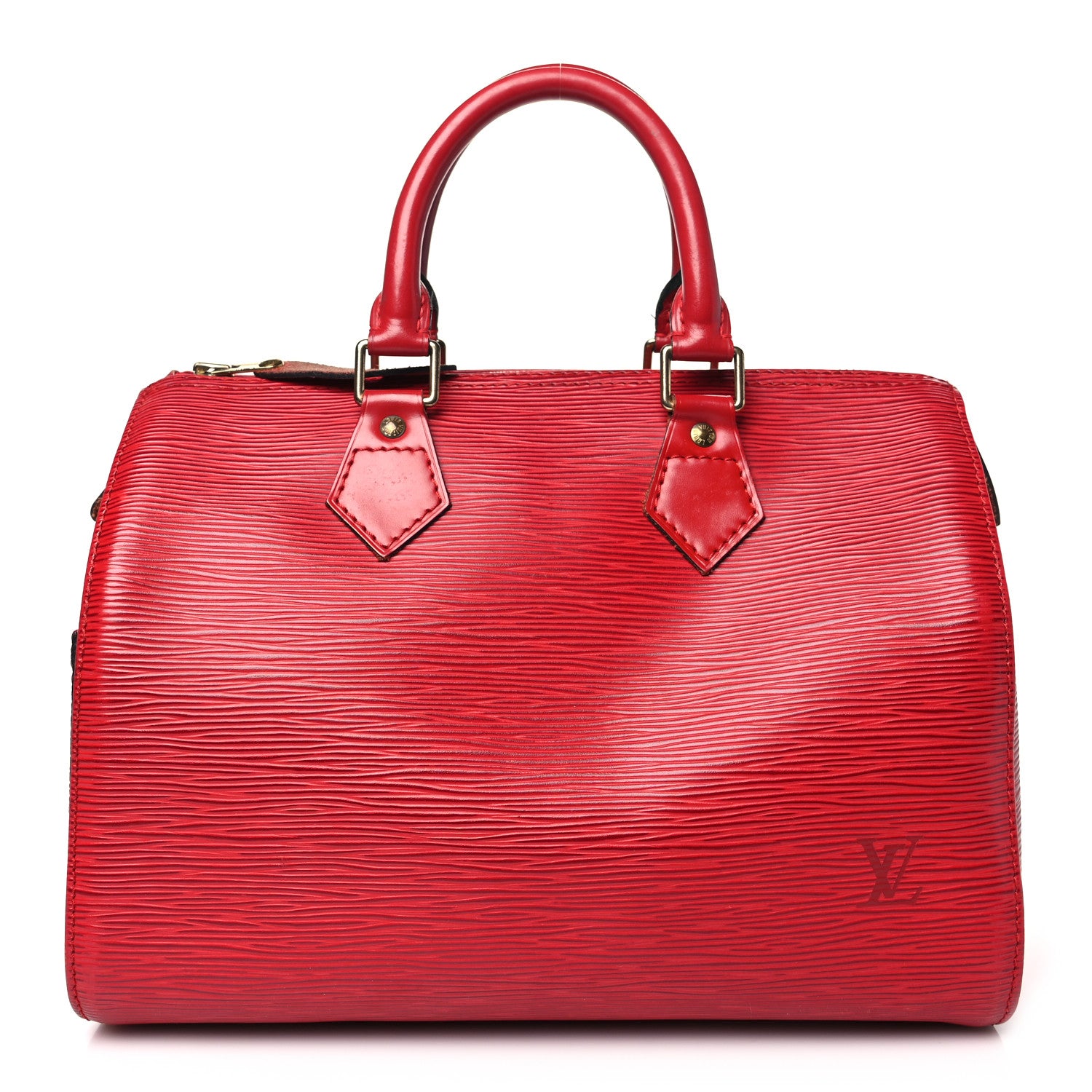 Louis Vuitton Epi Speedy 25 Castillan Red 1 of 15