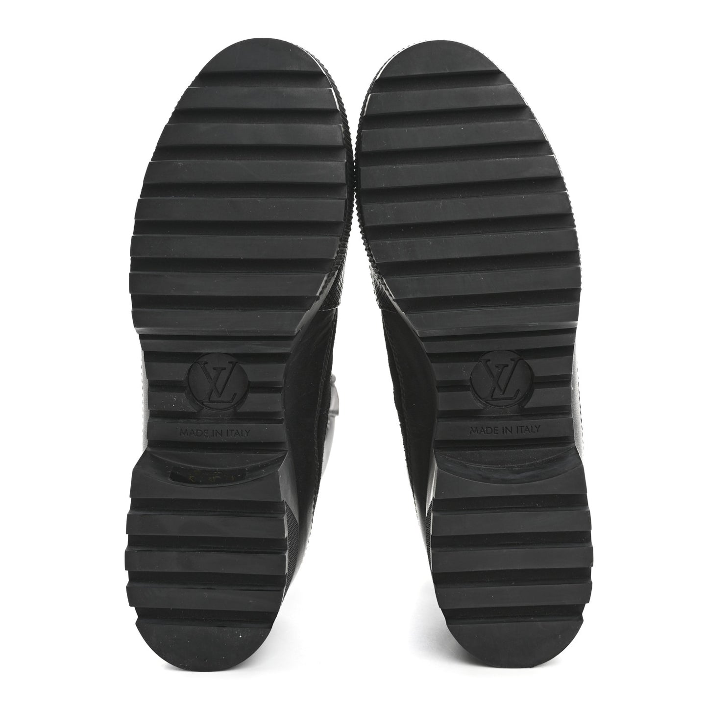 Suede Calfskin Jacquard Since 1854 Laureate Platform Desert Boots 37 Black
