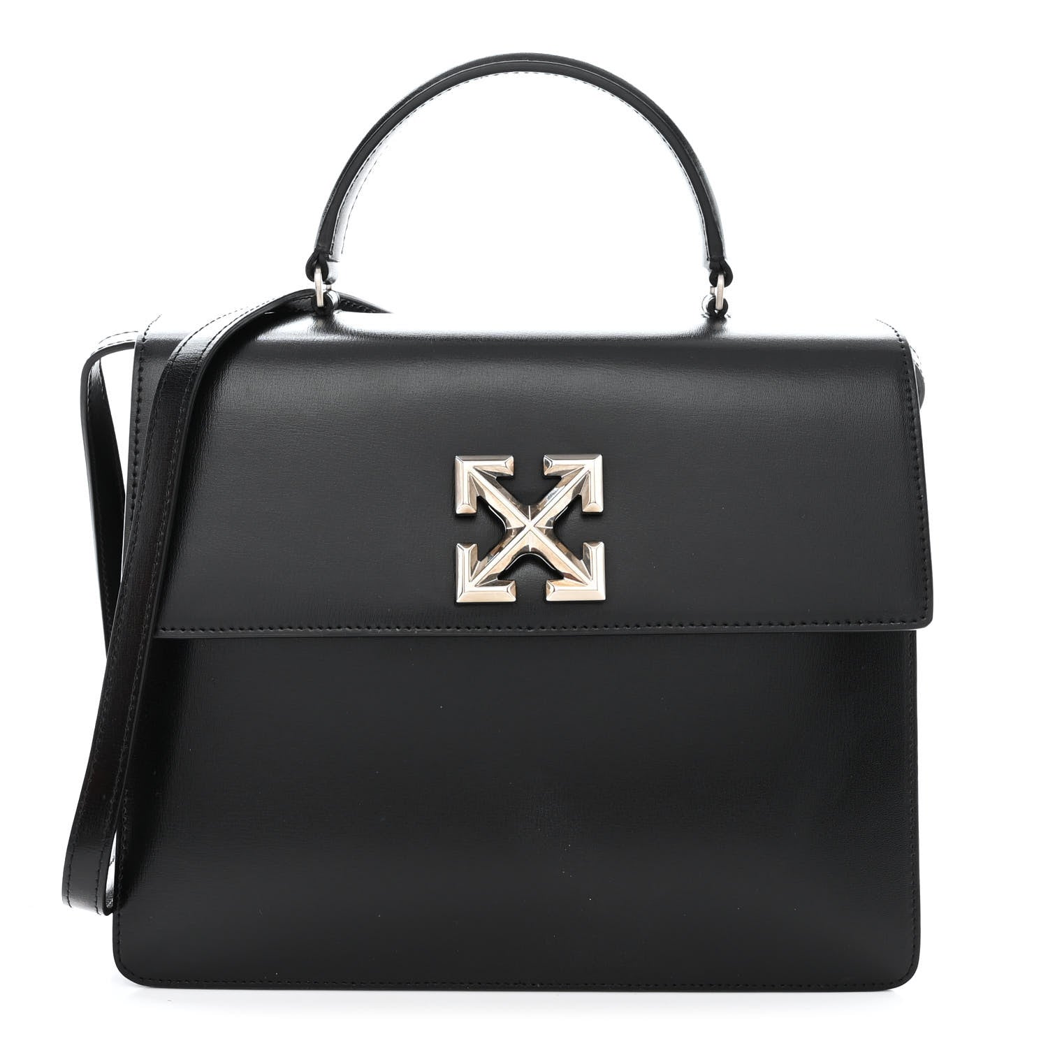 Off-White Calfskin 2.8 Jitney Bag Black 1 of 10
