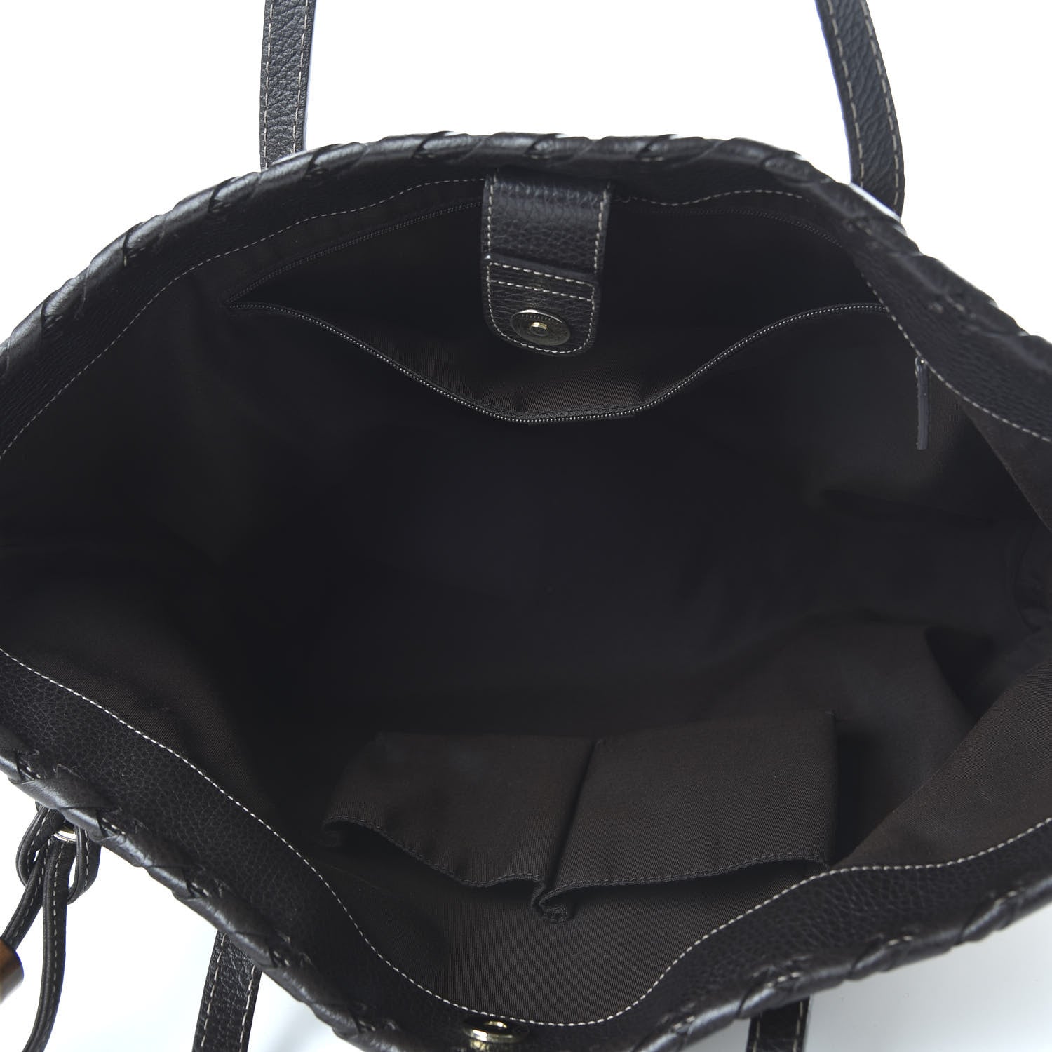 Gucci Crystal Monogram Peggy Braided Tote Dark Brown 5 of 10