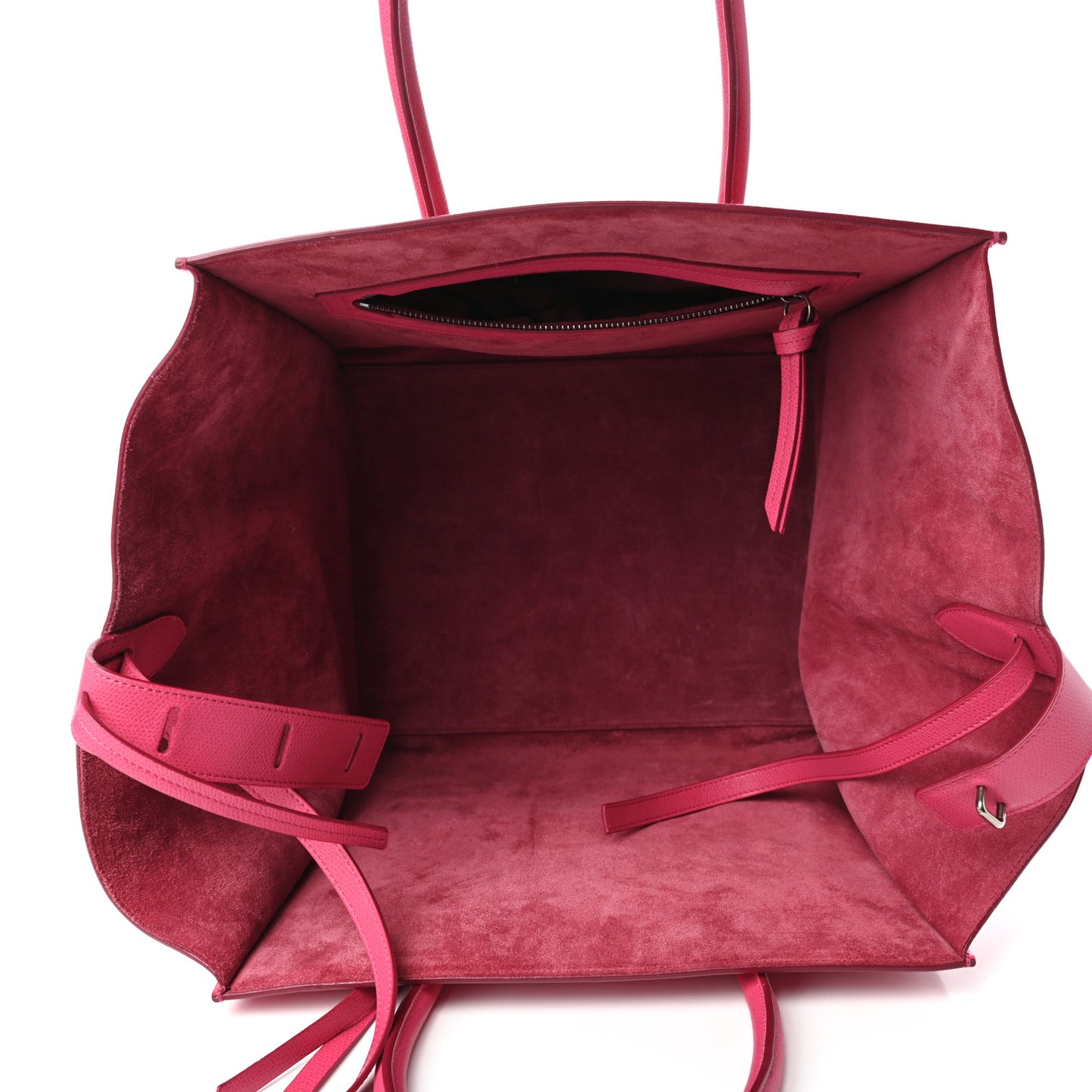 Grained Calfskin Medium Phantom Luggage Fuchsia