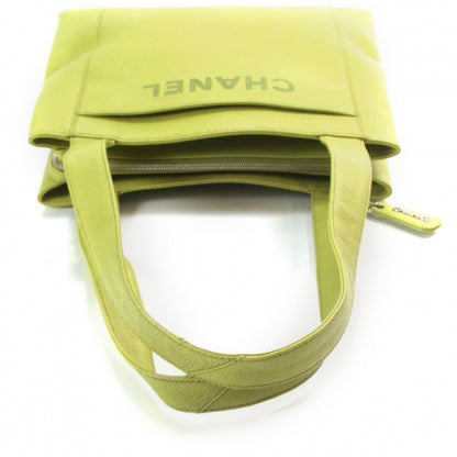 Chanel Vintage Caviar Tote Peridot Green 5 of 10