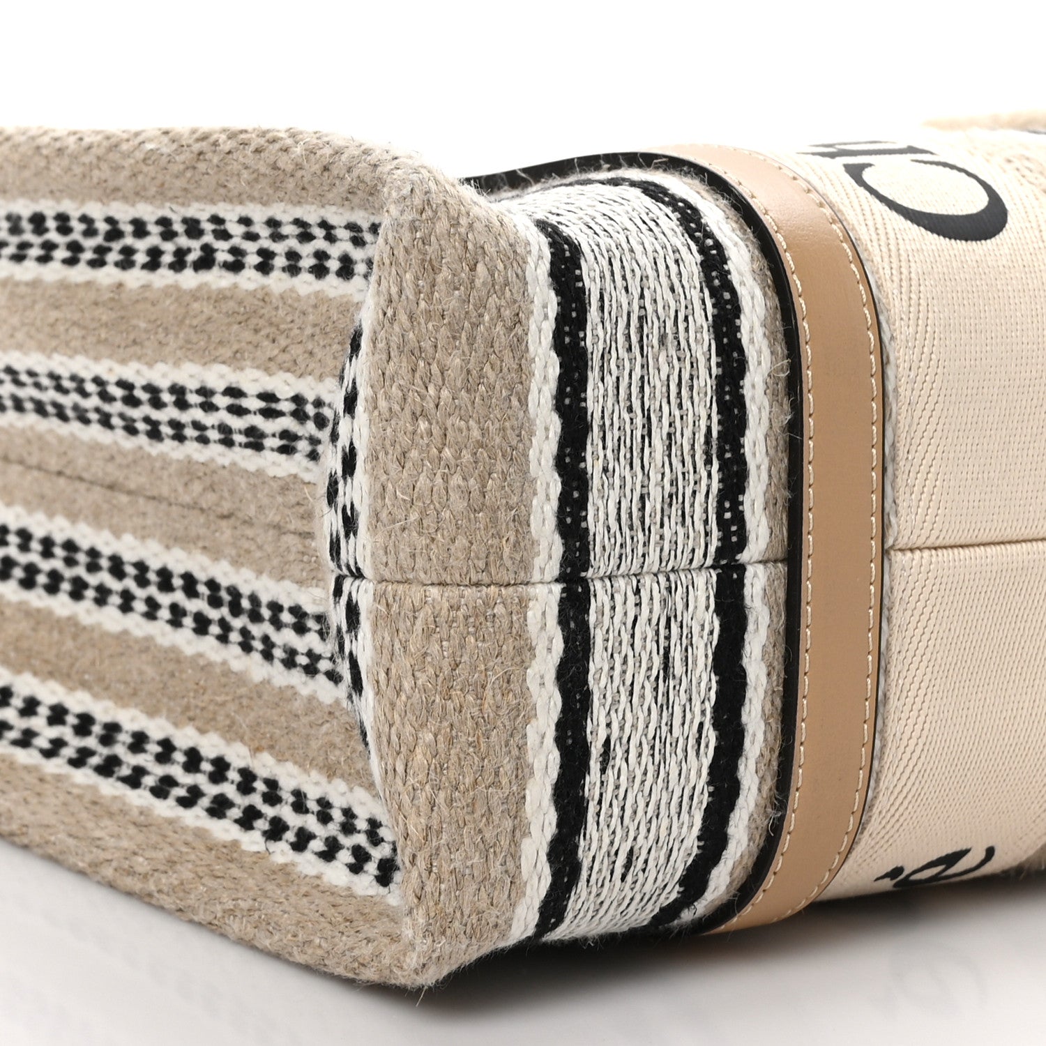 Chloe Knit Medium Woody Ribbon Tote Multicolor 7 of 8