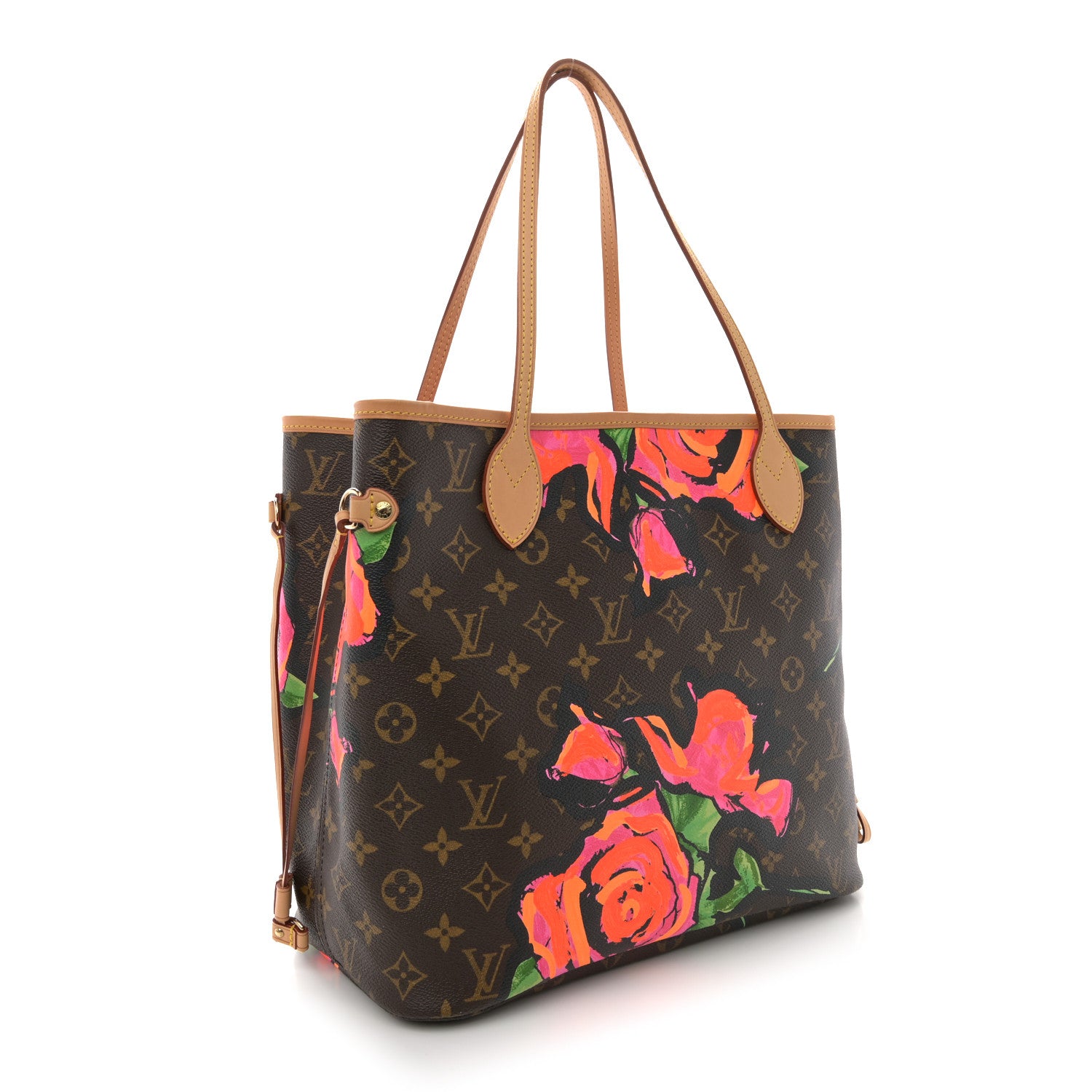 Louis Vuitton Monogram Roses Neverfull MM 3 of 9