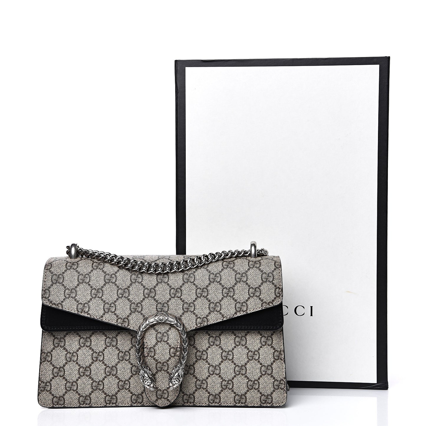 GG Supreme Monogram Small Dionysus Shoulder Bag Black