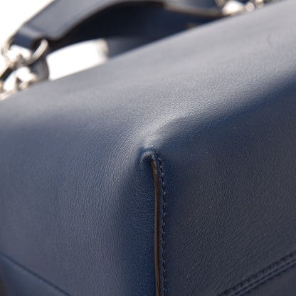 Fendi Vitello Dolce Chain Tail Medium By The Way Boston Bag Blue 11 of 11