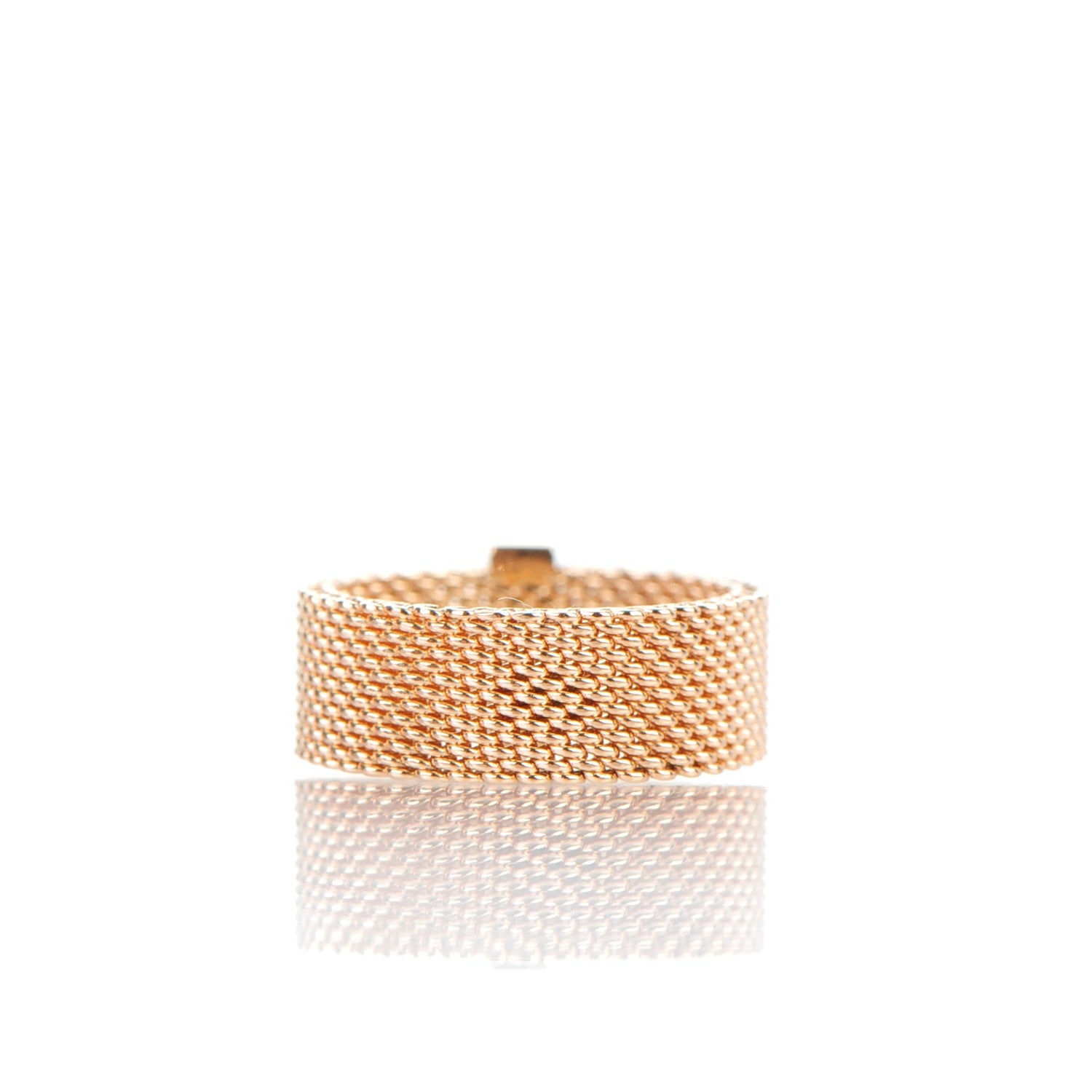 Tiffany 18K Rose Gold 4 Diamond Somerset Ring 4.5 4 of 6