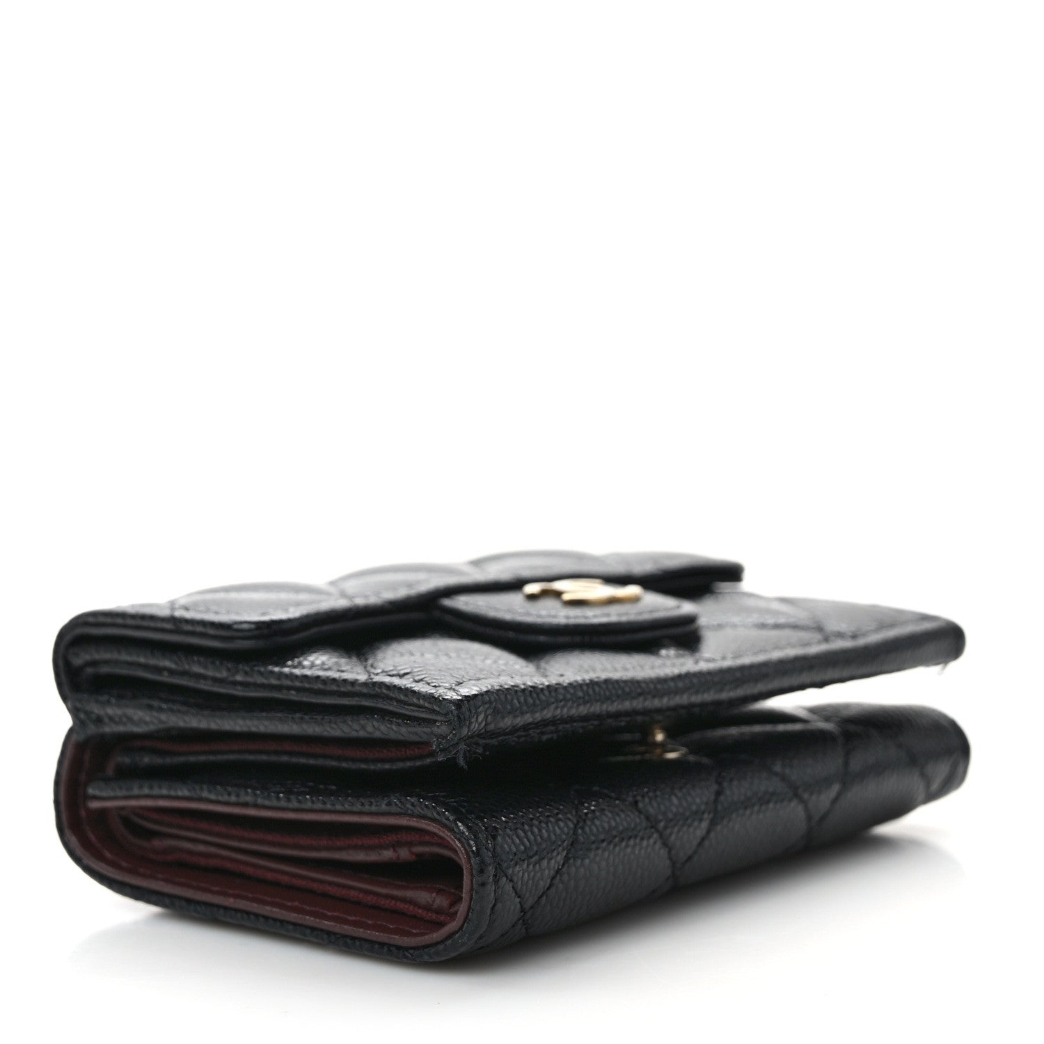 Chanel Caviar Quilted Double Flap Wallet Black 4 of 10