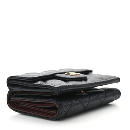 Chanel Caviar Quilted Double Flap Wallet Black 4 of 10