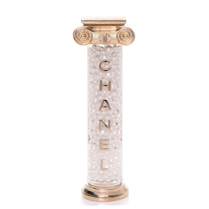 Chanel Pearl Ancient Greek Column Brooch Gold 1 of 5