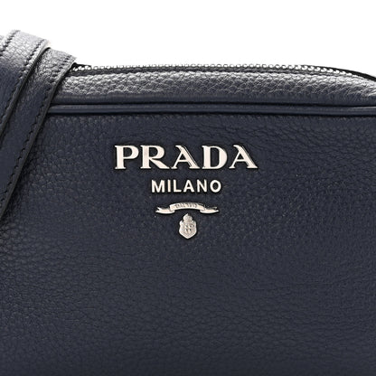 Prada Vitello Daino Mini Camera Crossbody Bag Blue 6 of 8