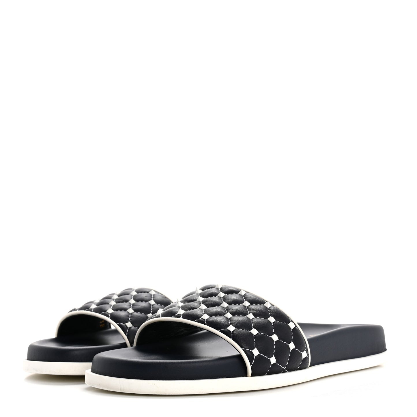 Nappa Free Rockstud Spike Pool Slide Sandals 38 Marine