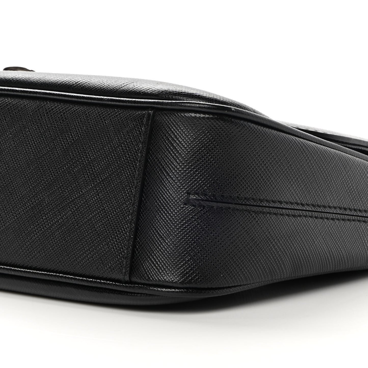 Printed Calfskin Rory Chain Shoulder Bag Black