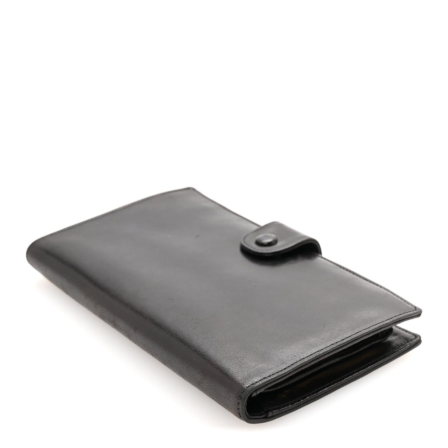 Lambskin Timeless CC French Wallet Dark Brown