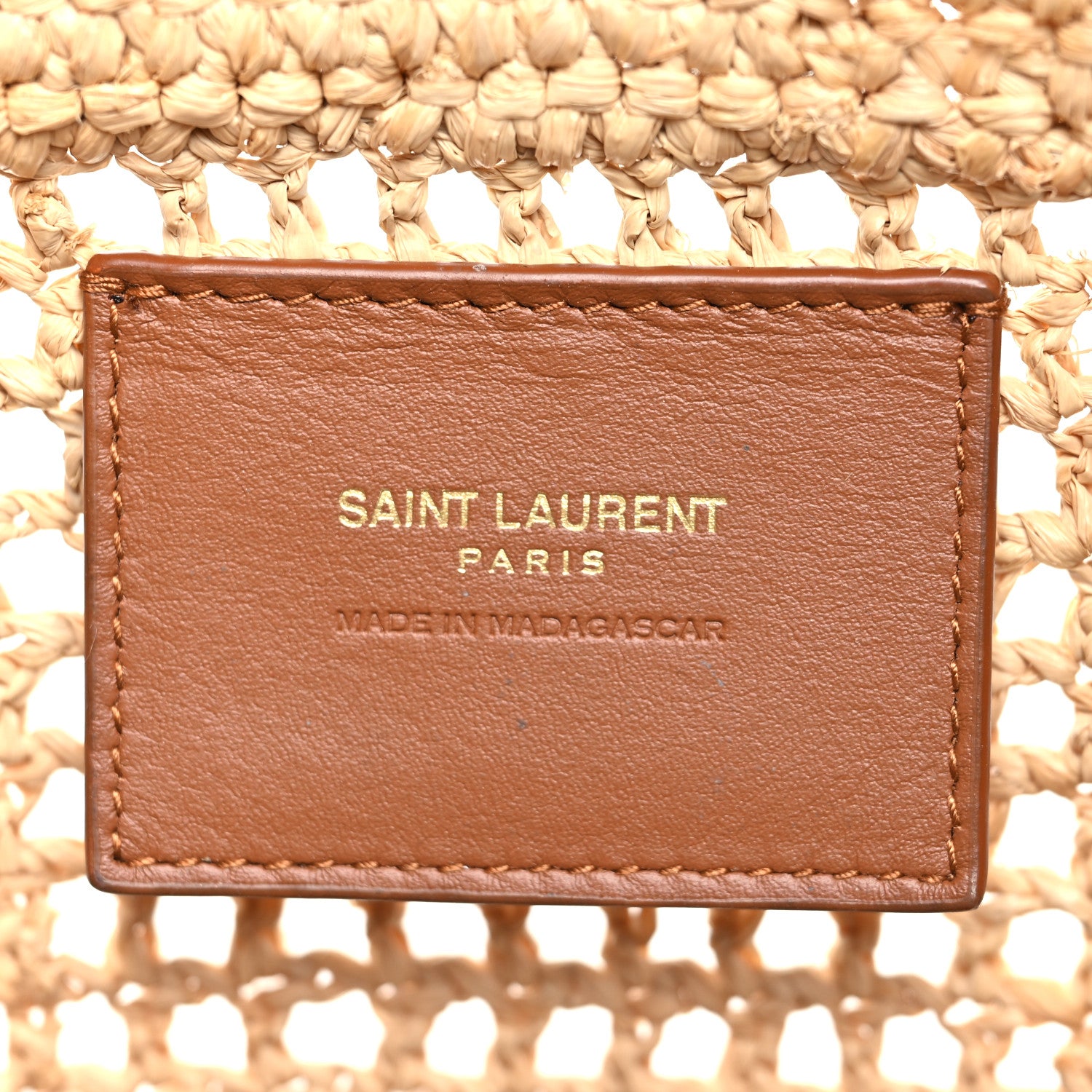 Saint Laurent Raffia Icare Shopping Tote Natural 7 of 10