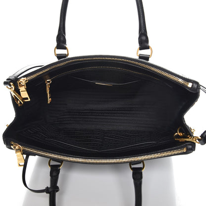 Prada Saffiano Medium Galleria Double Zip Tote Black 6 of 9