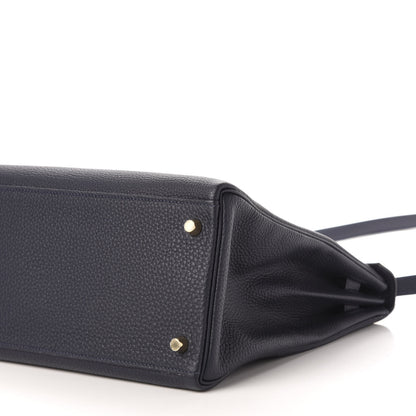 Hermes Togo Kelly Retourne 35 Bleu Nuit 9 of 12