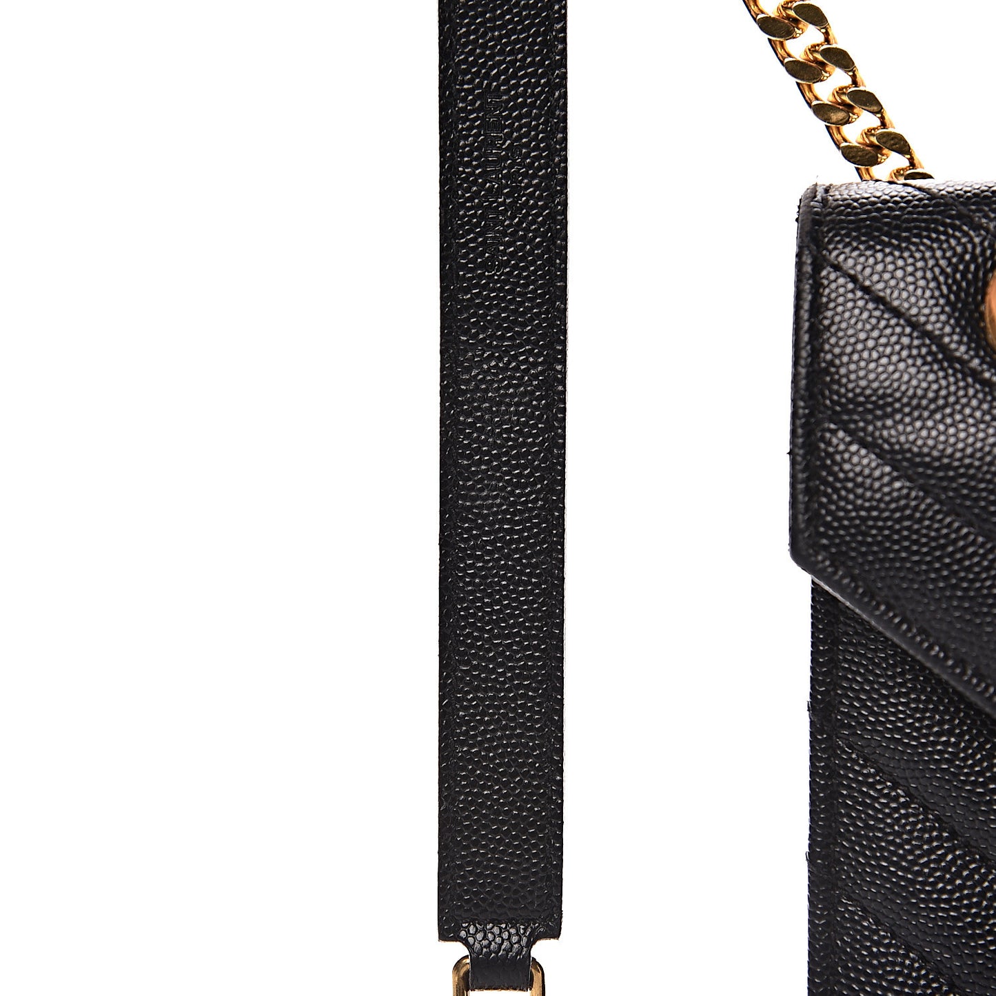 Grain De Poudre Matelasse Chevron Large Monogram Satchel Black