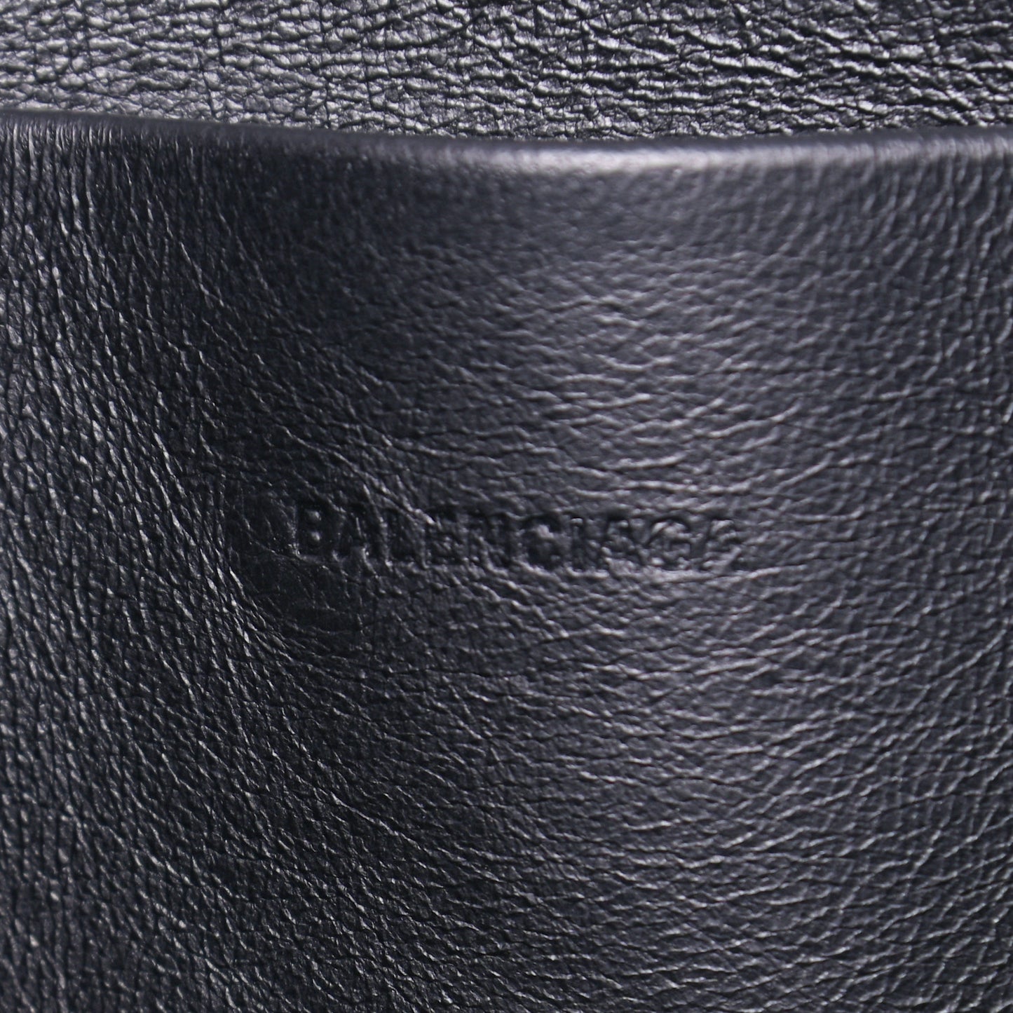 Grained Calfskin Neo Classic Gold Hardware Pouch Black