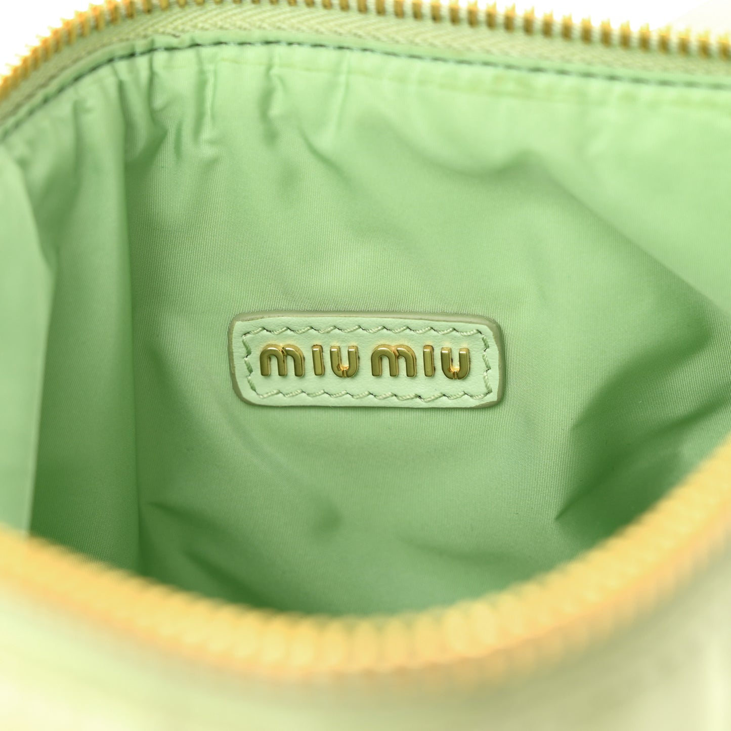 Patent Quilted Mini Spirit Ciré Bag Aqua