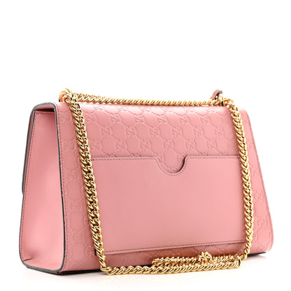 Gucci Guccissima Signature Medium Padlock Shoulder Bag Rose Baby Candy 3 of 12
