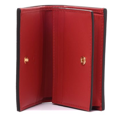 Gucci GG Supreme Monogram Bosco Patch Card Case Wallet Beige Malva Hibiscus Red 5 of 8