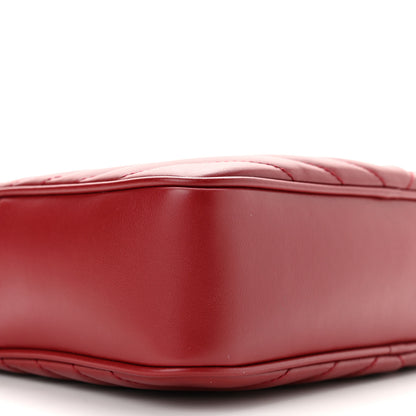 Saint Laurent Calfskin Matelasse Monogram Lou Camera Bag Rouge Eros 9 of 10