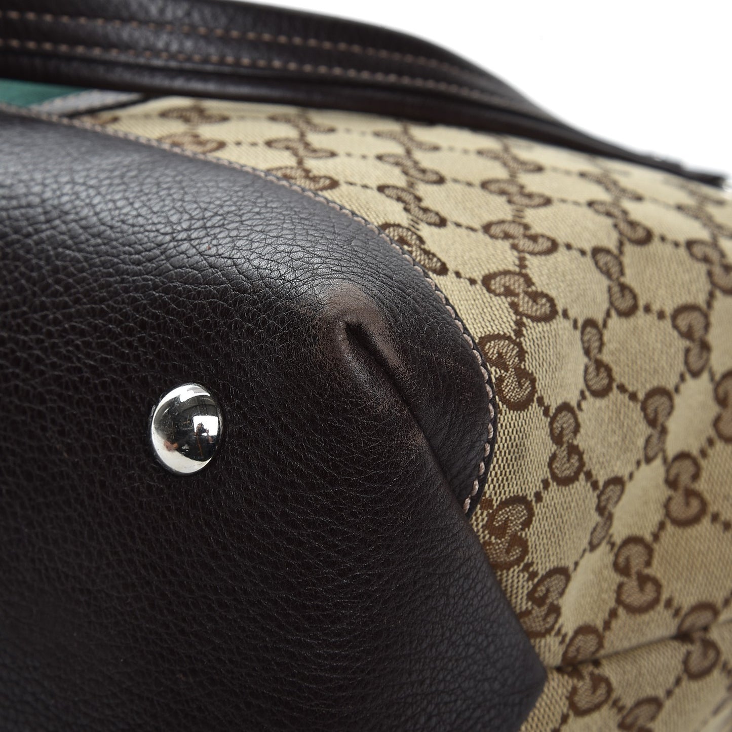 Monogram Web Sunset Tote Dark Brown