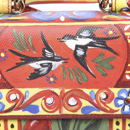 Dolce & Gabbana Dauphine Majolica Printed Mini Miss Sicily Satchel Multicolor 9 of 9