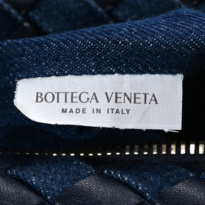 Bottega Veneta Nappa Denim Intrecciato Mini Wallace Abyss Indigo 6 of 11