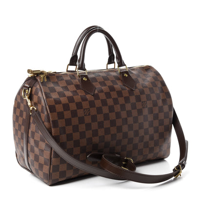 Louis Vuitton Damier Ebene Speedy Bandouliere 35 3 of 10