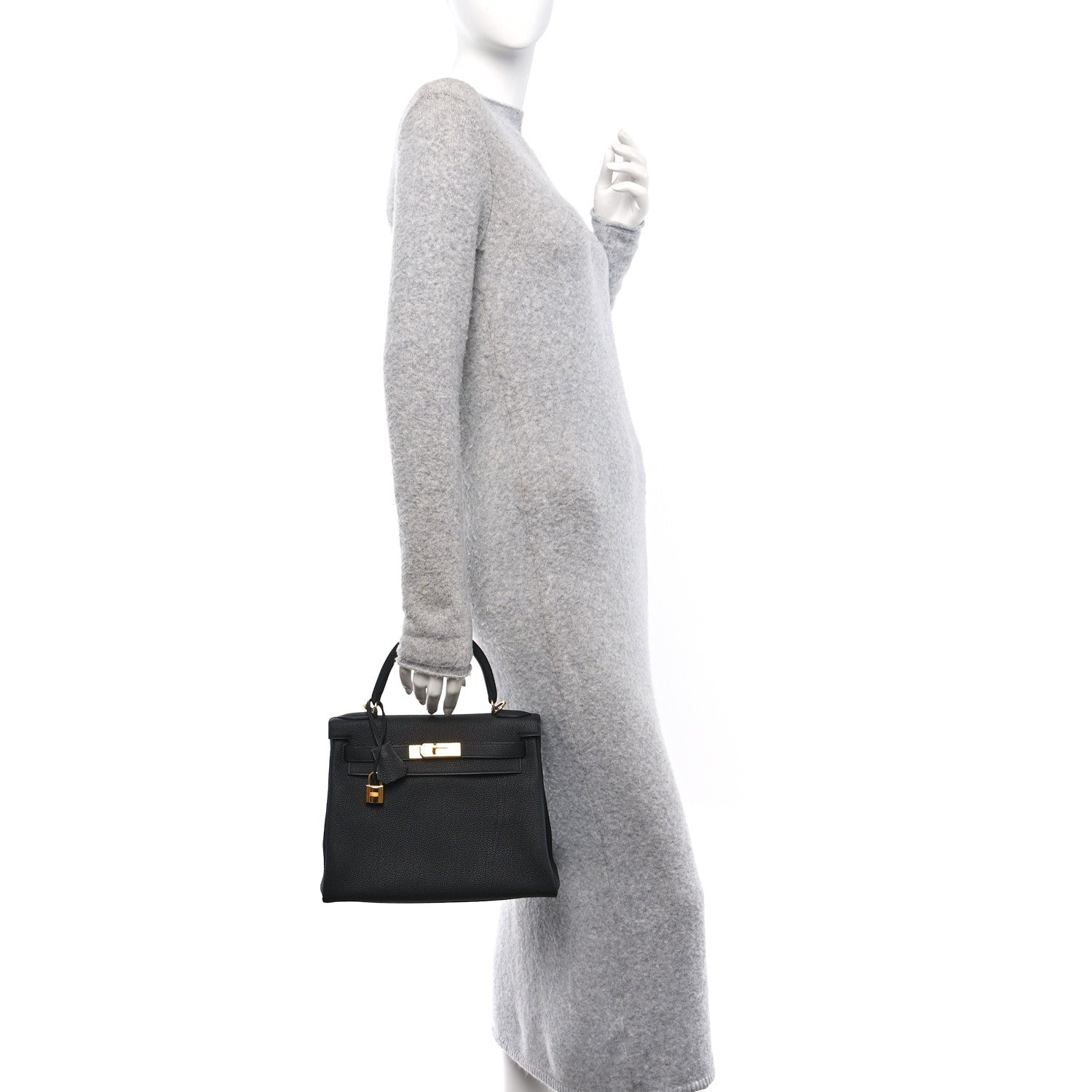 Hermes Togo Kelly Retourne 28 Black 2 of 10