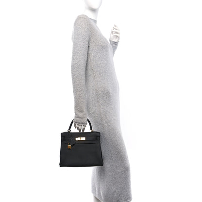 Hermes Togo Kelly Retourne 28 Black 2 of 10