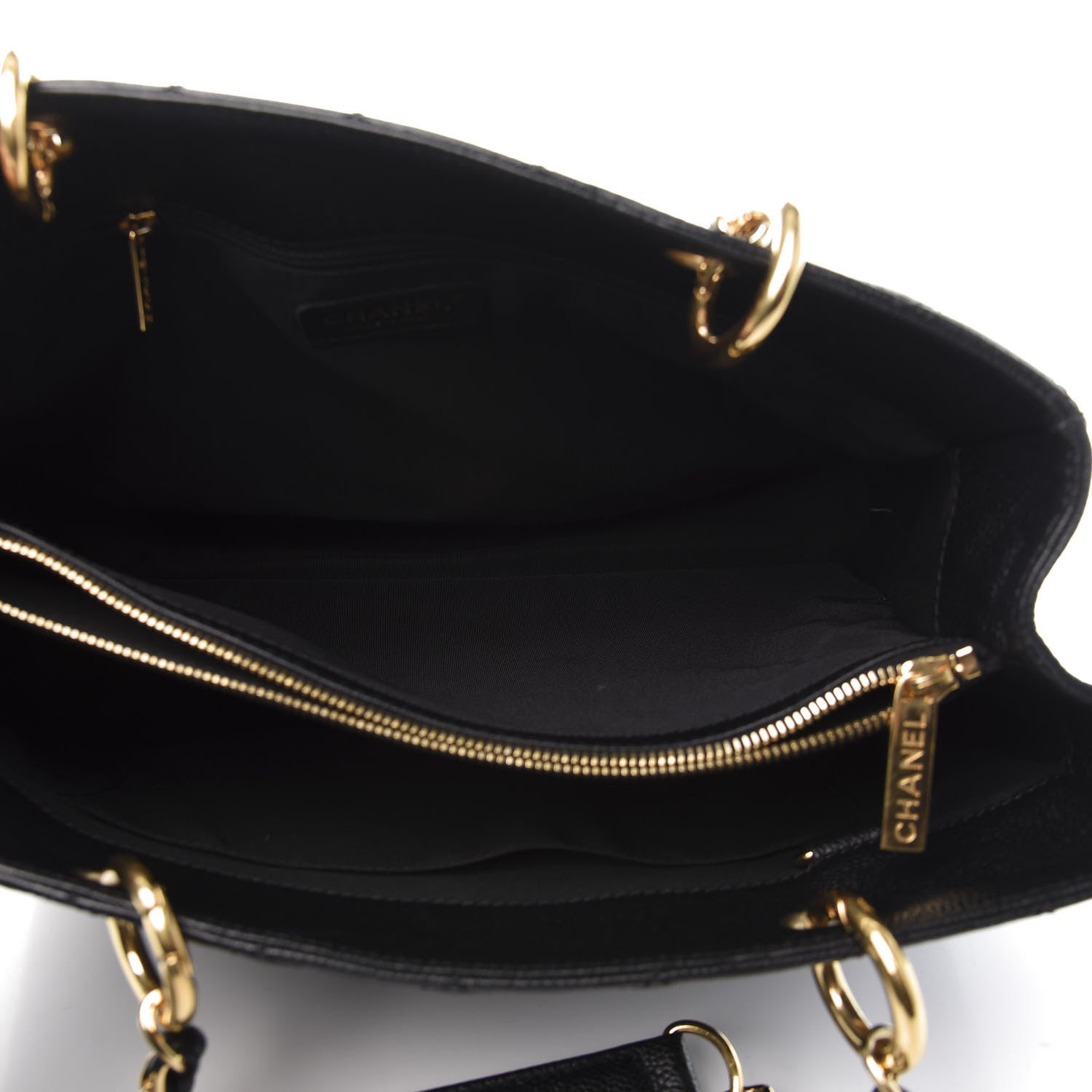 Chanel Caviar Quilted Grand Shopping Tote GST Black 5 of 10