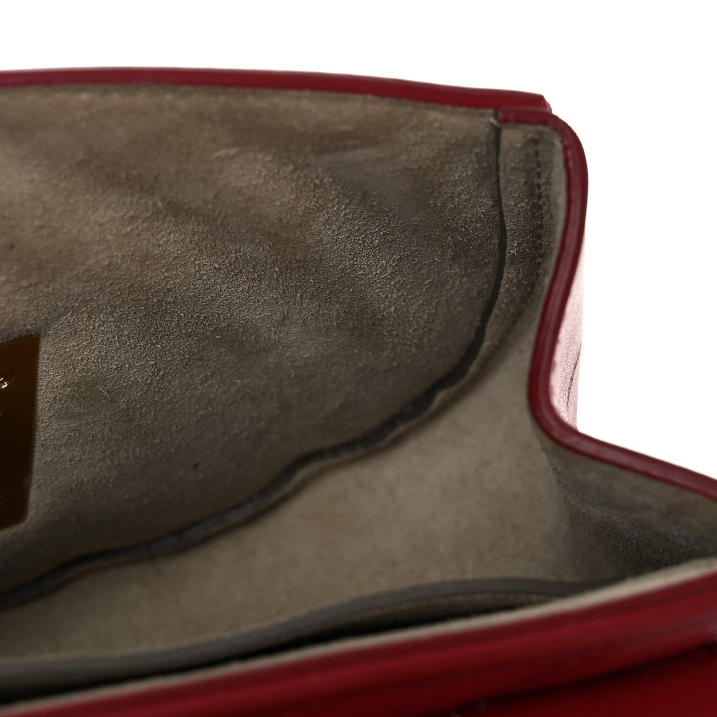 Calfskin Quilted Mini Drew Bijou Shoulder Bag Red