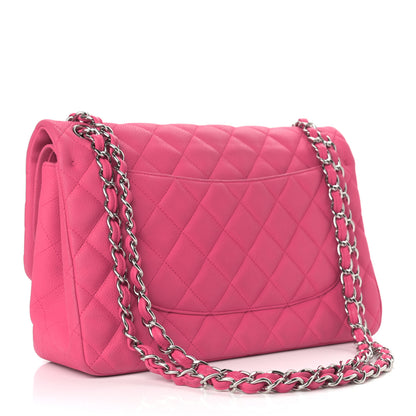 Chanel Iridescent Caviar Quilted Jumbo Double Flap Pink 3 of 16
