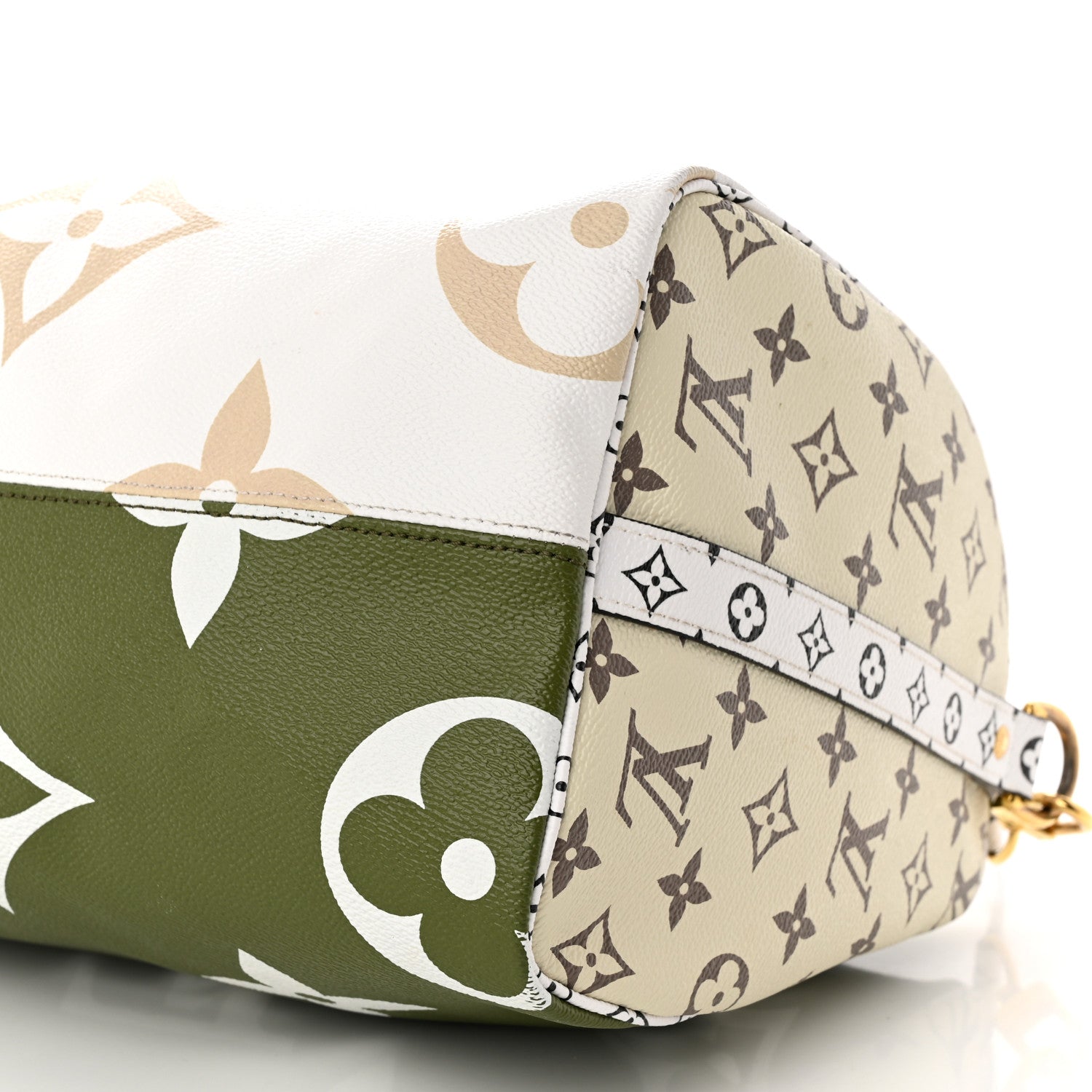 Louis Vuitton Monogram Giant Speedy Bandouliere 30 Kaki Beige 9 of 10